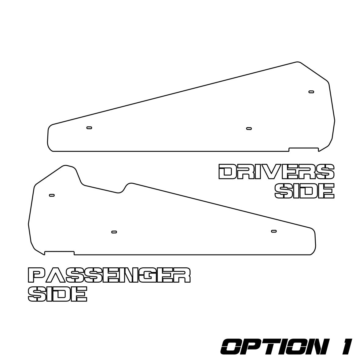 Rock Sliders Polaris RZR XP 1000 2 Seater 2015-2022