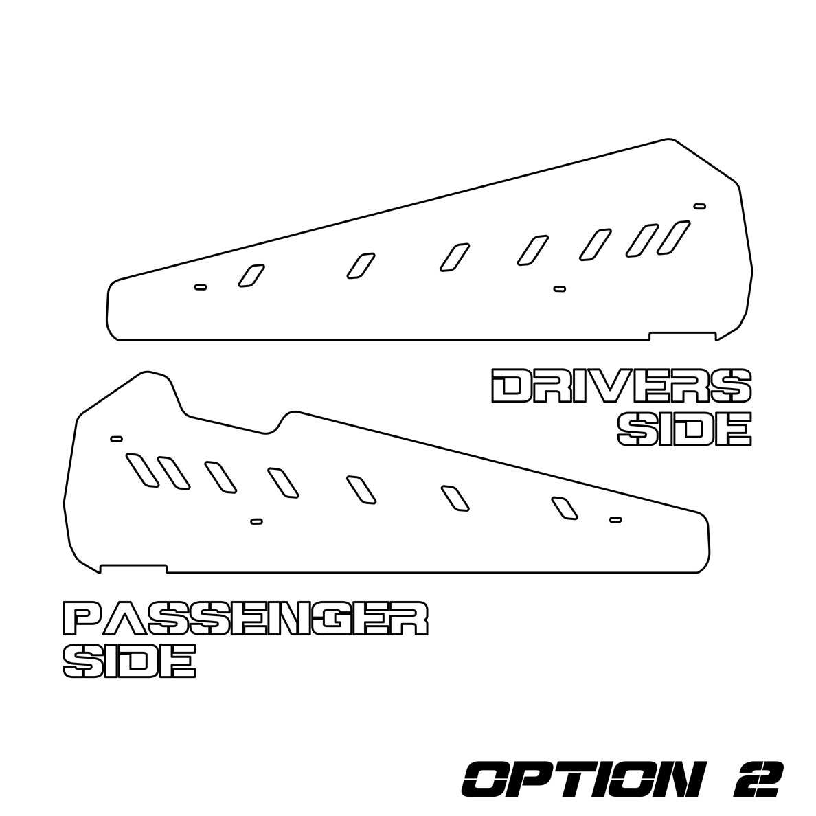 Rock Sliders Polaris RZR XP 1000 2 Seater 2015-2022