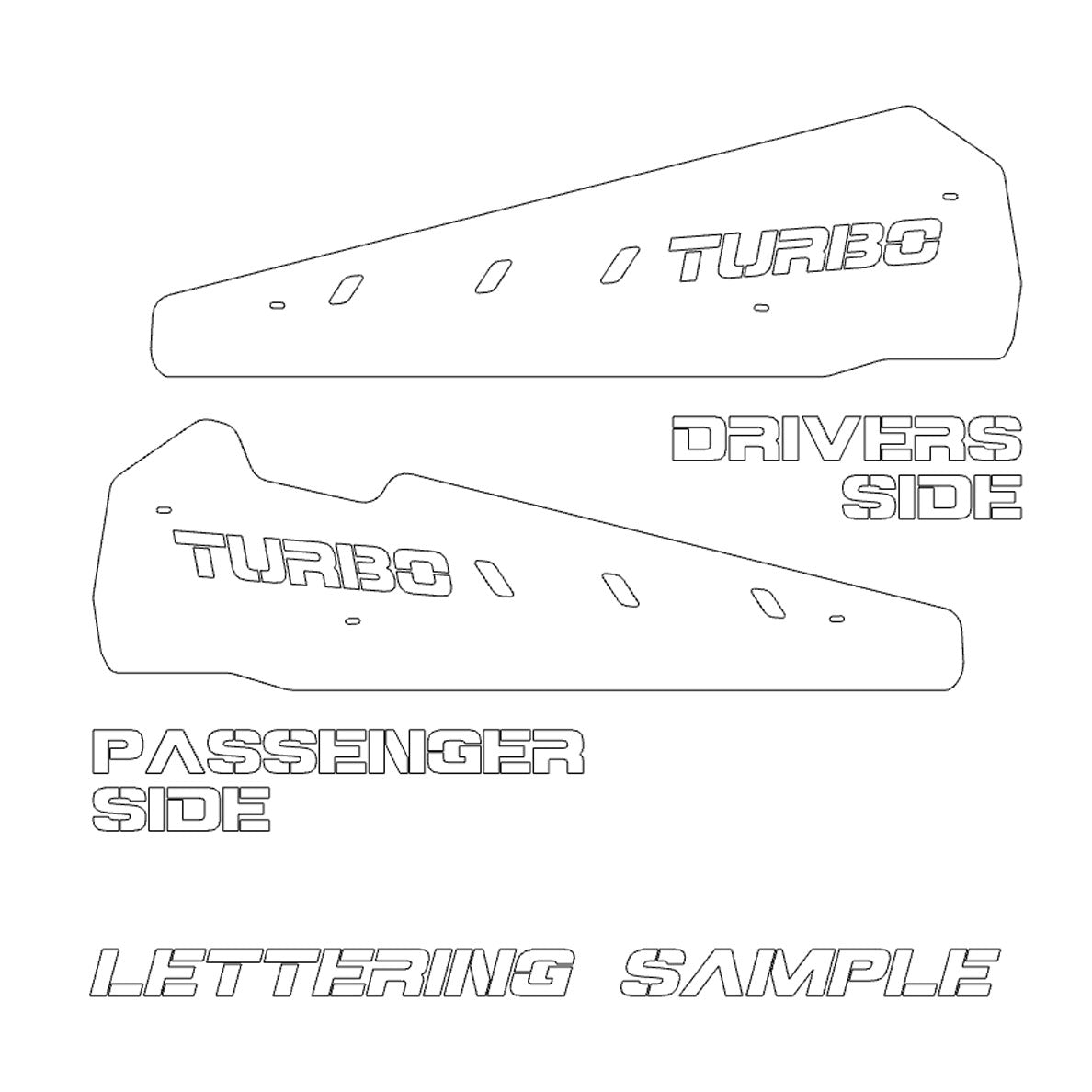 Customized Rock Sliders Polaris RZR XP 1000 2 Seater 2015-2022