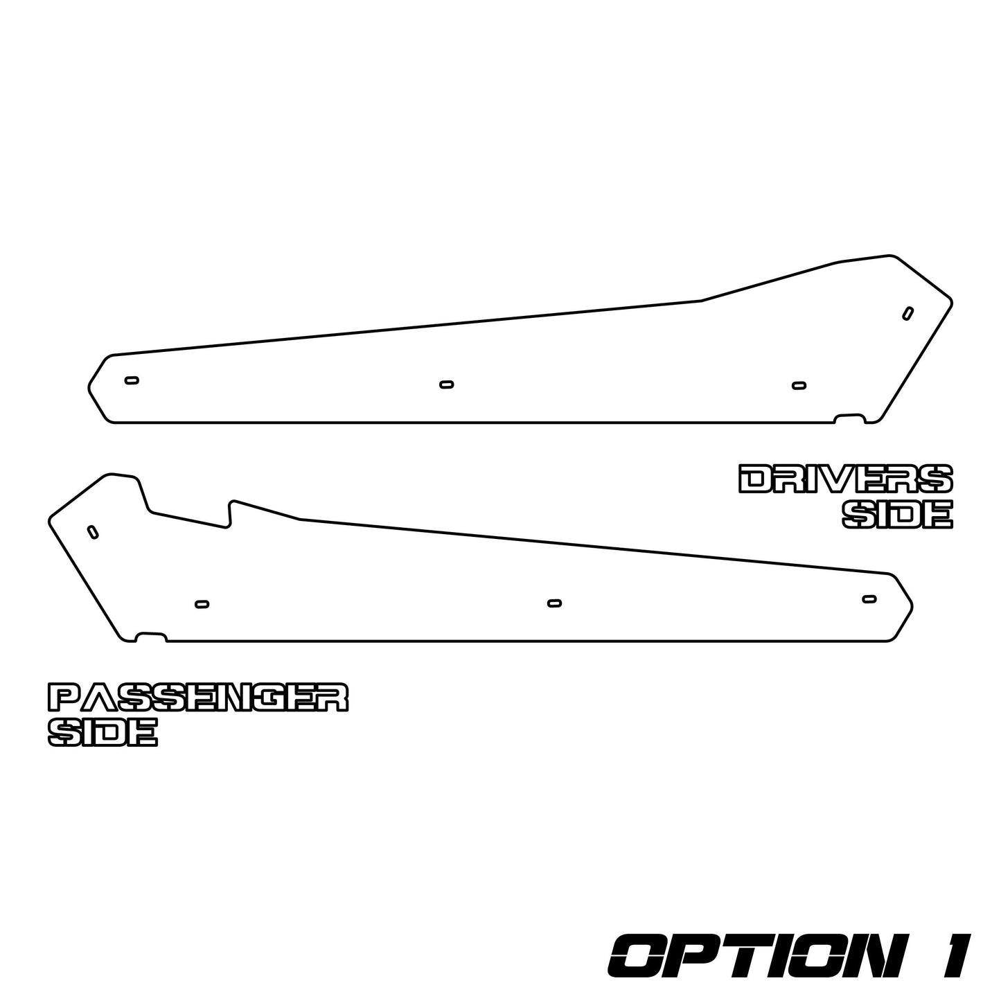 Rock Sliders Polaris RZR XP 1000 4 Seater 2015-2022