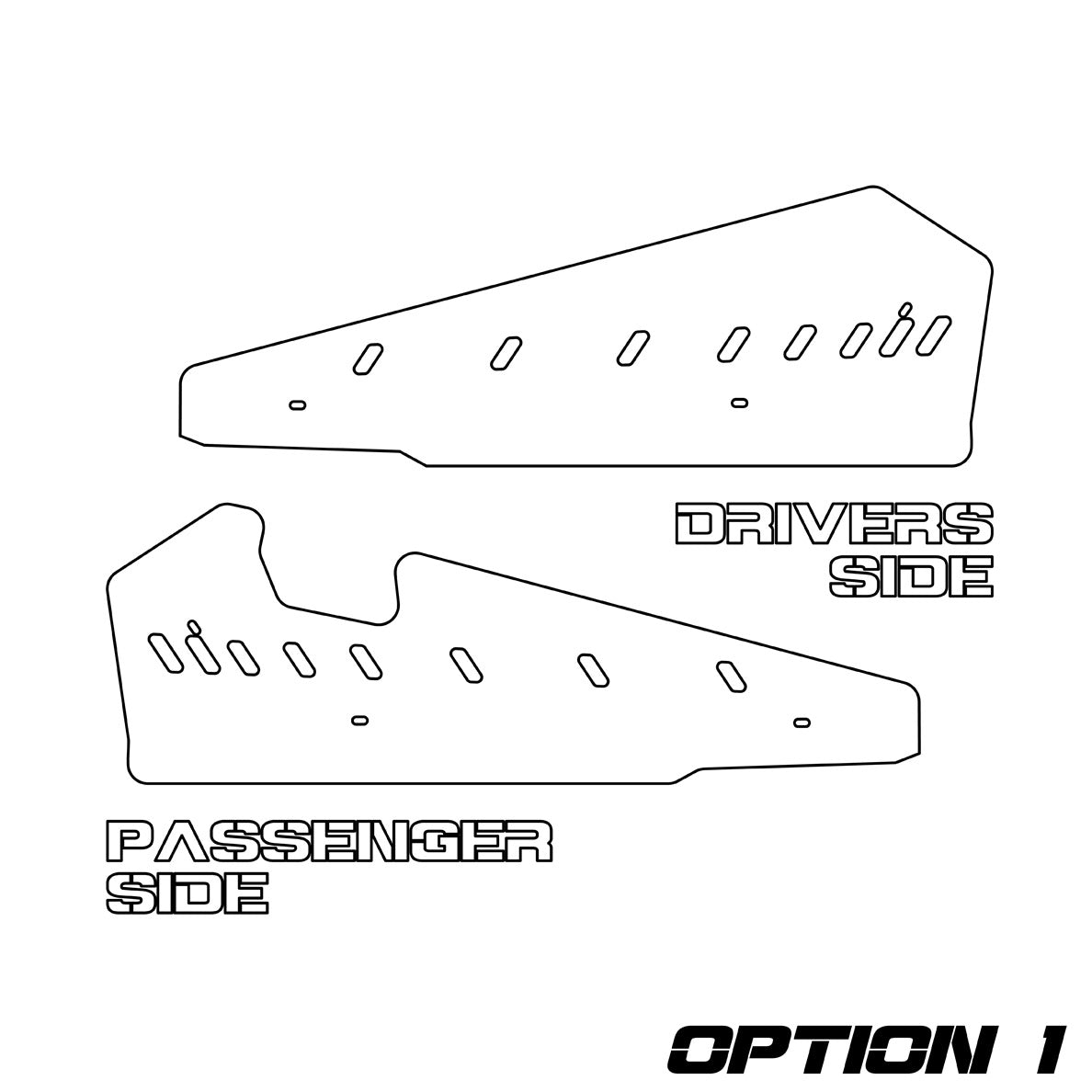 Rock Sliders Polaris RZR XP 900 2015-2018 2 Seater