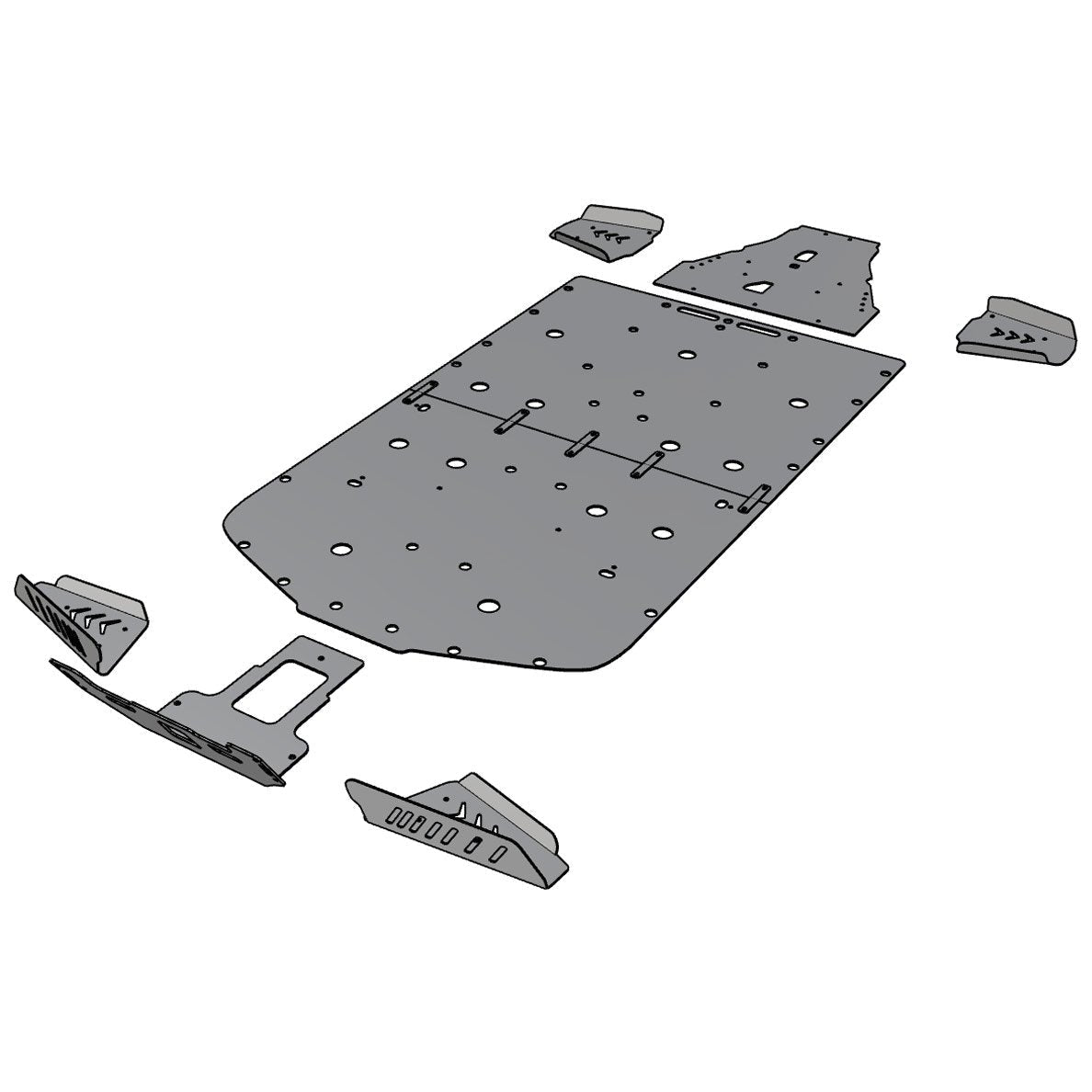 Aluminum Skid Plate Polaris Ranger Crew XP 1000 Full-Size 2019-2022