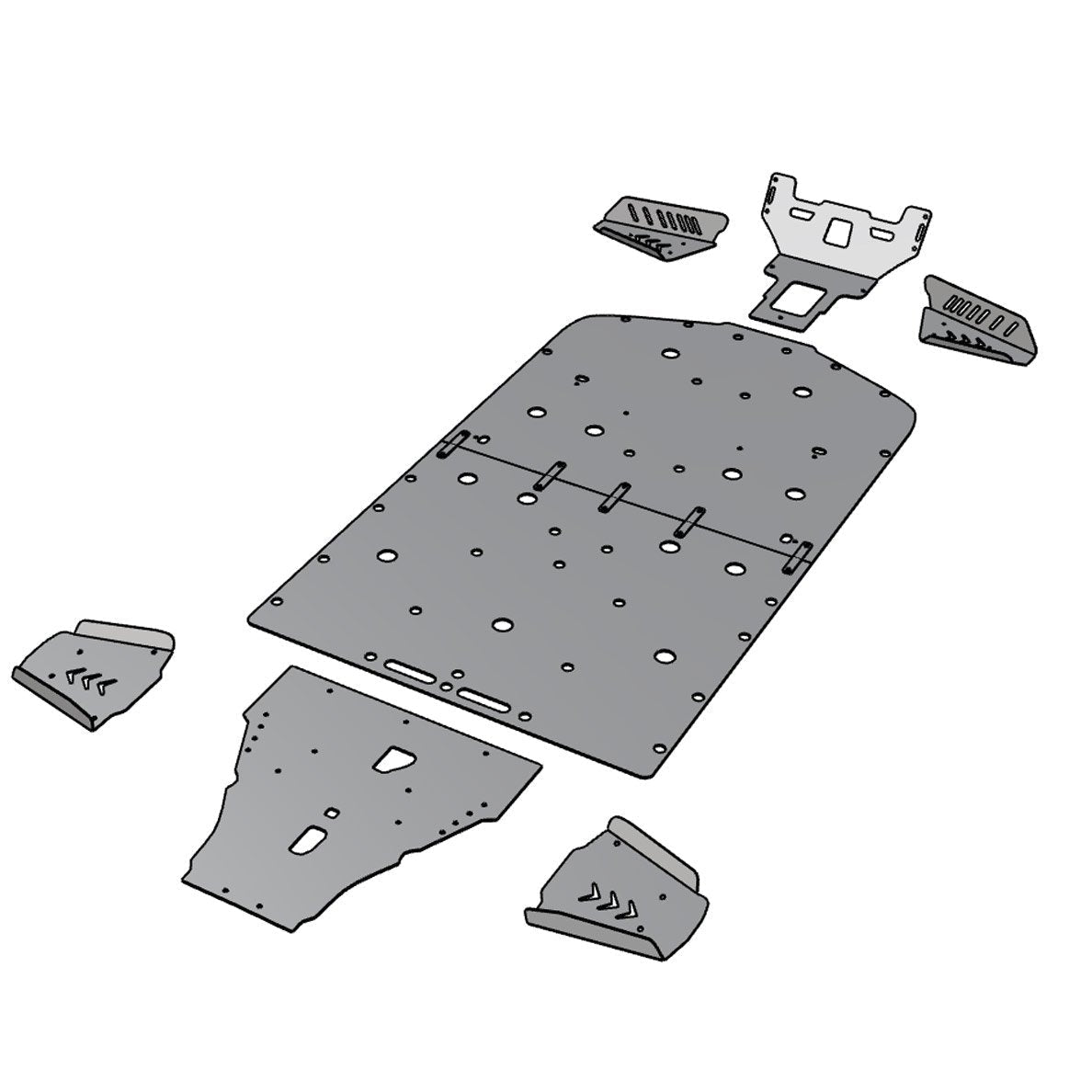 Aluminum Skid Plate Polaris Ranger Crew XP 1000 Full-Size 2019-2022