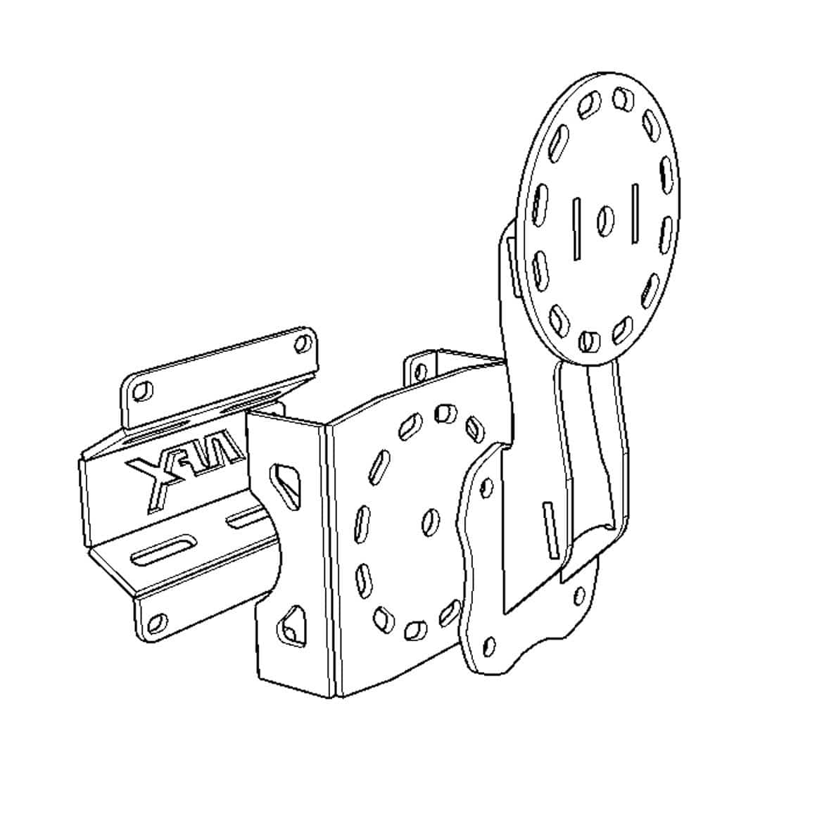 Universal Accessory Mounting System Kit with 6" Extender