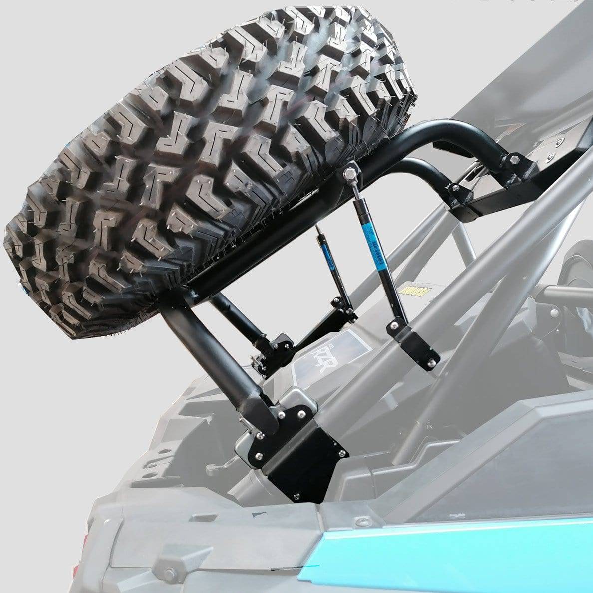 Spare Tire Carrier w/Pneumatic Piston Polaris RZR Turbo S