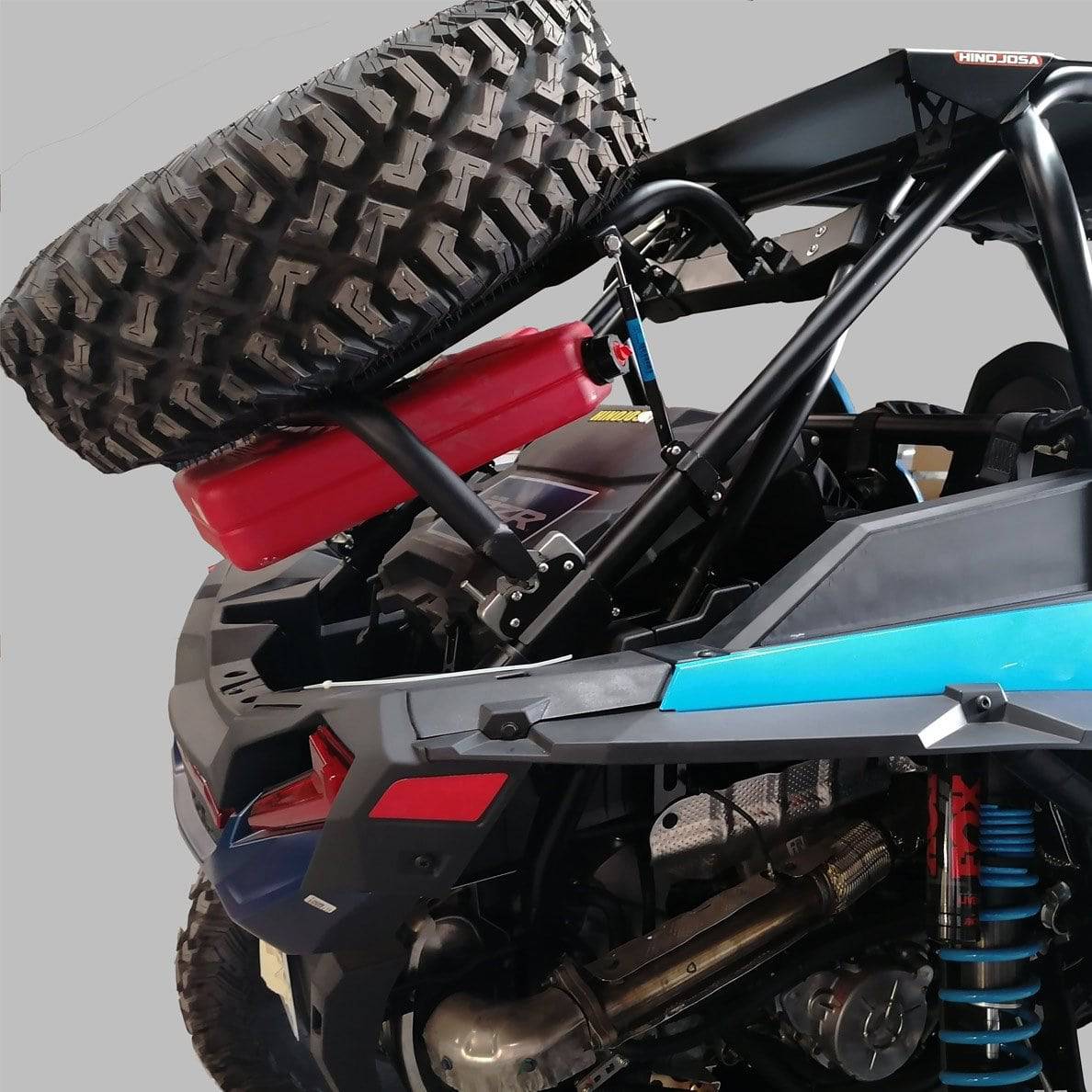 Spare Tire Carrier w/Pneumatic Piston Polaris RZR Turbo S