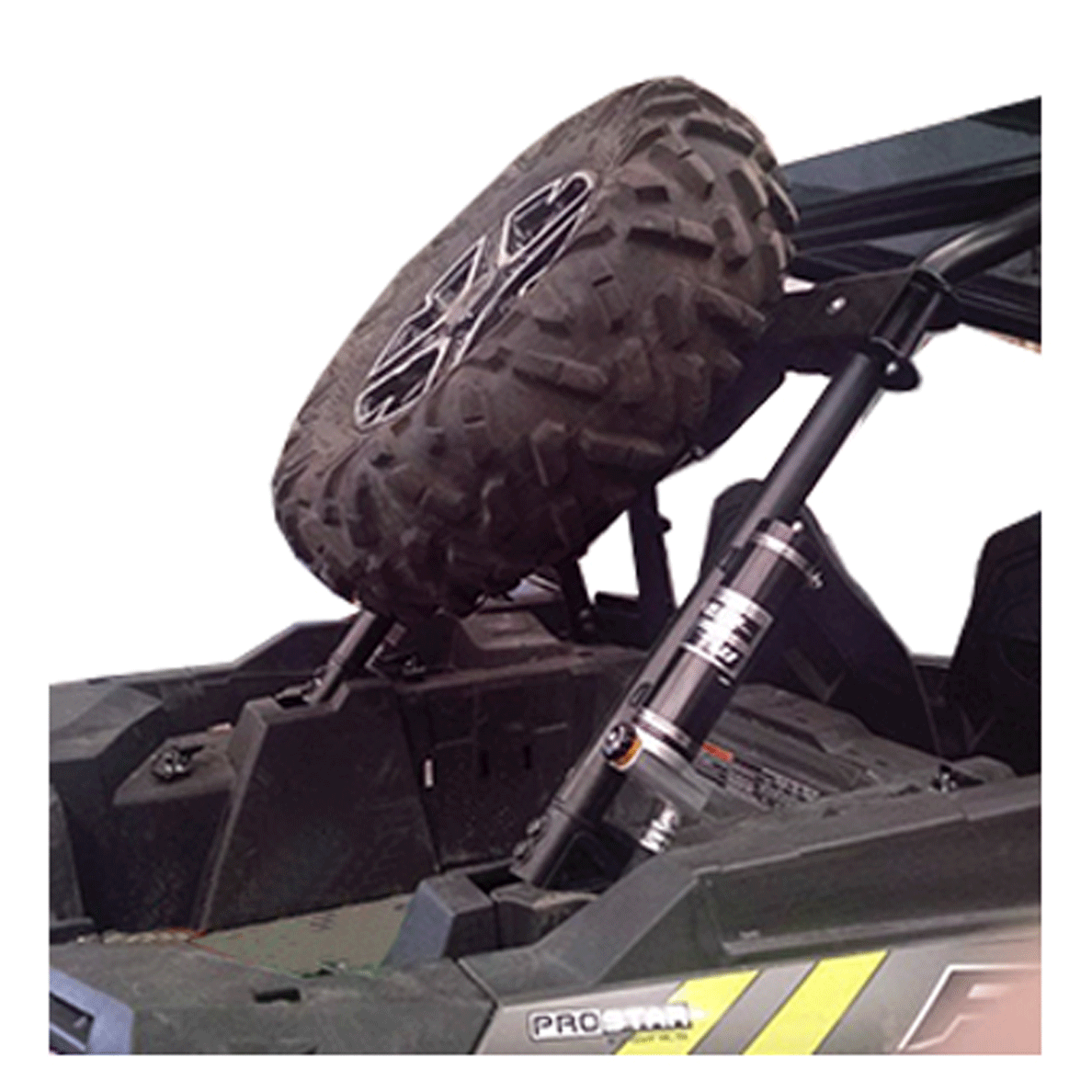 Spare Tire Carrier w/Pneumatic Piston Polaris RZR XP 1000 2/4 Seaters