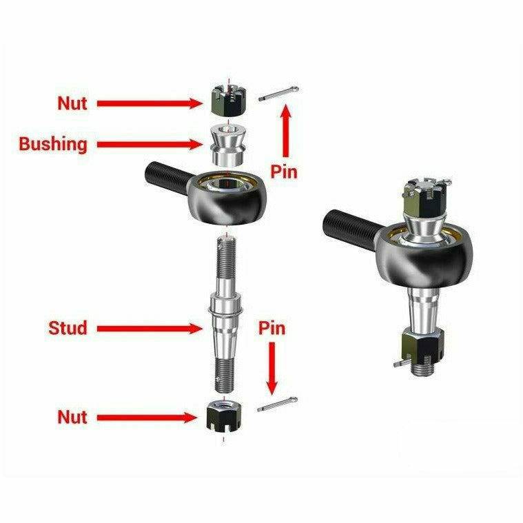 Kawasaki Teryx Z-Bend Tie Rod Kit - Replacement For SuperATV Lift Kits