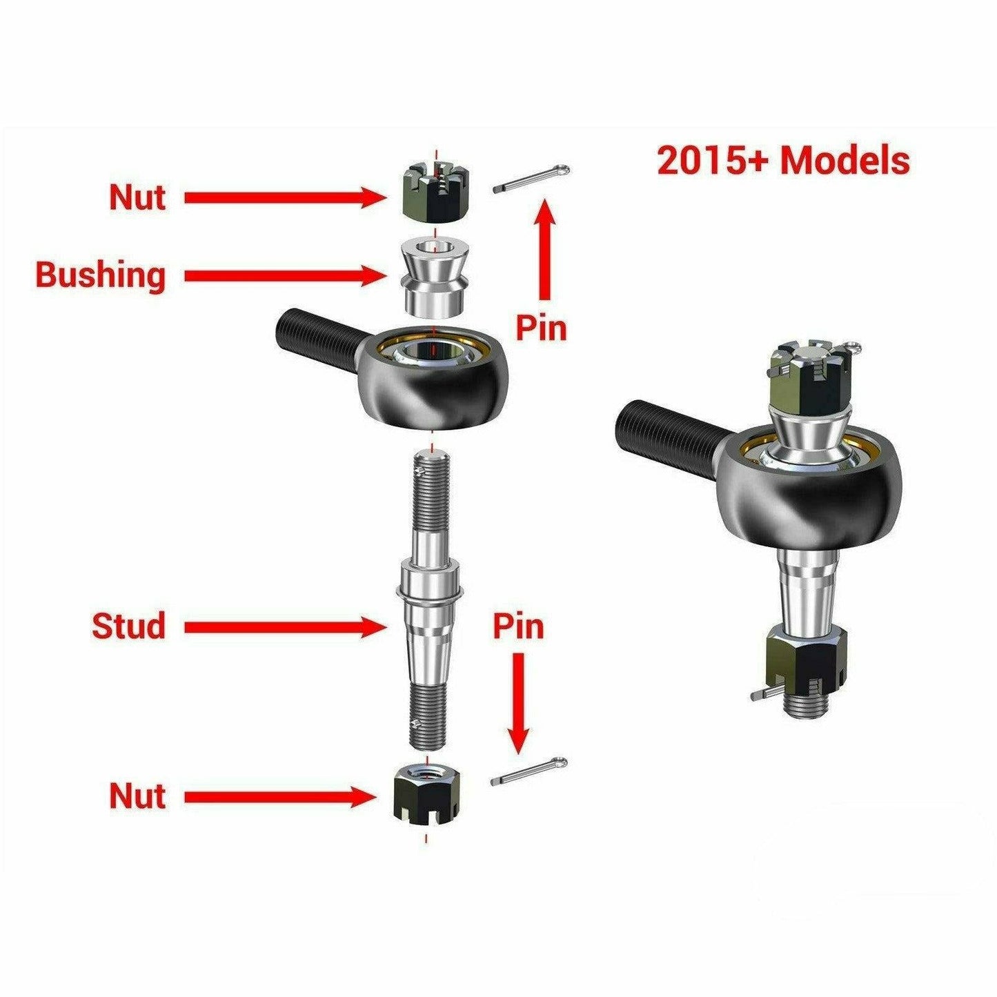 Polaris RZR RS1 Heavy Duty Tie Rod Kit